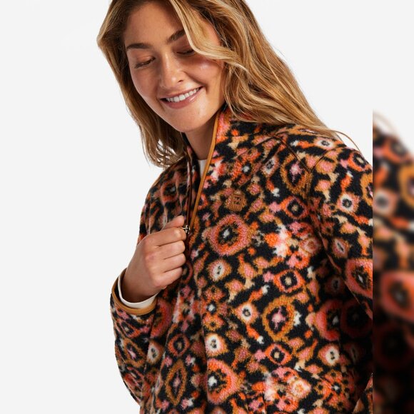 NWOT Womens Small Billabong A Div Boundary Mock 3 Half-Zip Pullover Sweater - Picture 5 of 10